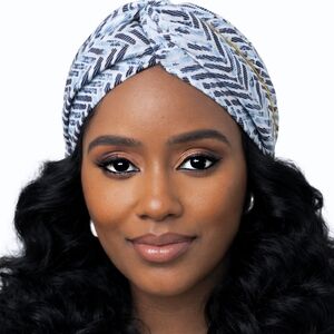 AR Arryles “Touch of Denim” Halo Turban Headband